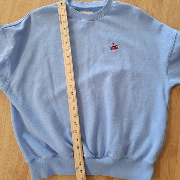 KIRSH Small Cherry Sweatshirt Blue - Picture 6 of 11